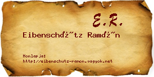 Eibenschütz Ramón névjegykártya